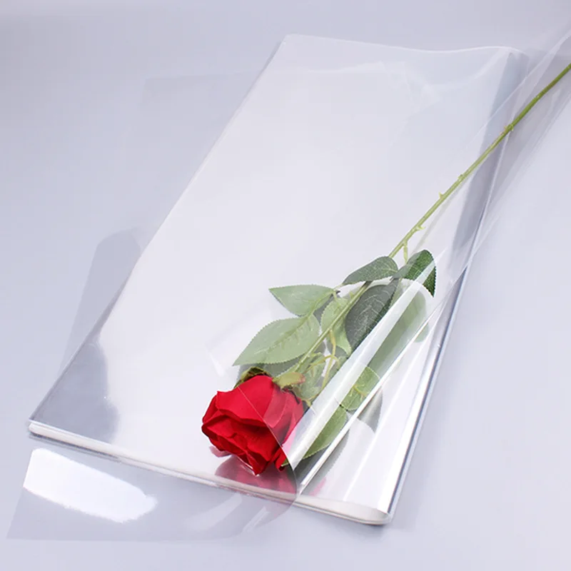 Florist's  Flower Material Bouquet Base Water Dust Packaging Paper Floral Art Pure Transparent Plastic Glass Paper Flowe...