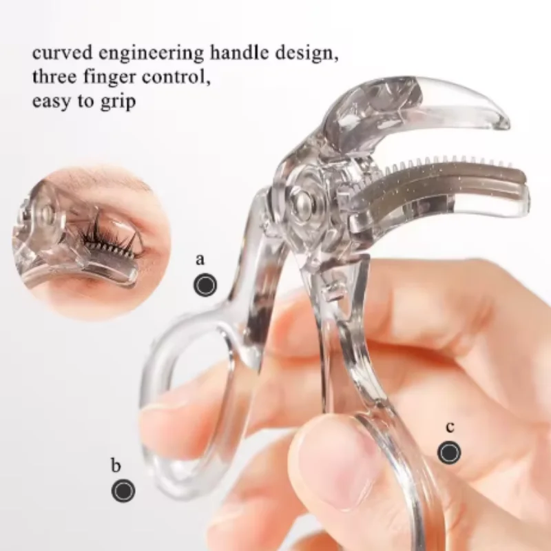 1/3pcs Mix Dual Type Eyelash Curler with Comb Wide Partial Clip Options Waterproof Long Lasting Natural Curl