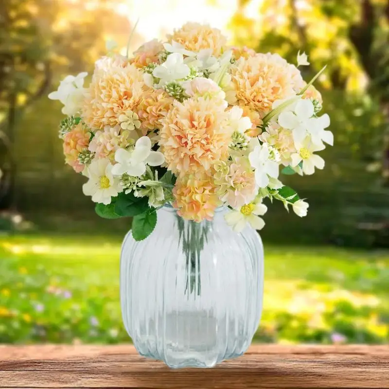 Композиция гортензий из искусственных роз, свадебный букет из 1 предмета для свадебного домашнего декора, в помещении и на открытом воздухе