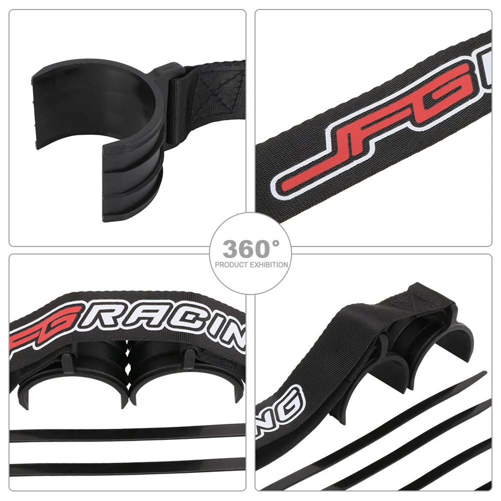 Motorcycle Universal Front Protective Rescue Pulling Belts Ropes Holding Straps Kit Fork Tube For KTM HONDA SUZUKI HARLEY E-Bike