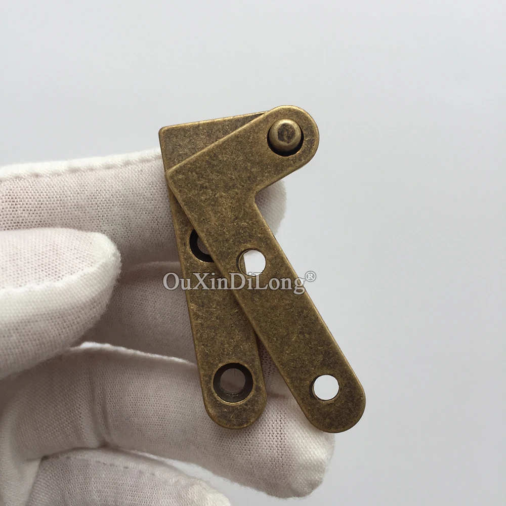 

Classic Retro 5Pairs Solid Brass Door Pivot Hinges Invisible Hidden Wood Cases Box Hinges Antique Furniture Cabinet Door Hinges