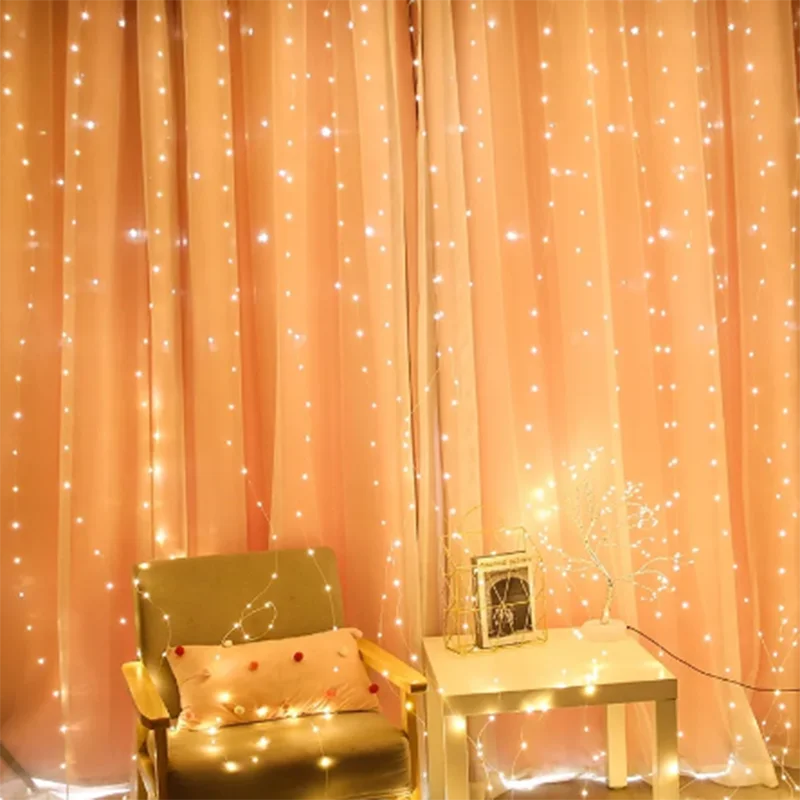 ستارة نافذة ضوء ليد ، زينة الكريسماس ، ضوء إكليل ، ريموت ، يو إس بي ، 5 فولت ، 3 × 3 متر ، مصابيح ليد ، جديدة ، #5