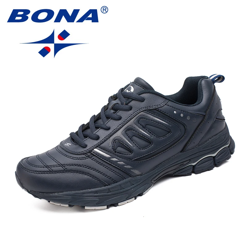 BONA New Style Men Running Shoes Ourdoor Jogging Trekking Sneakers Lace Up Athletic Shoes Comfortable Light Soft