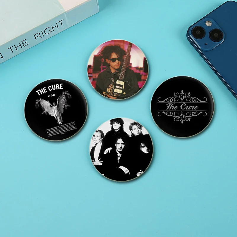 32/44/58mm The Cure Rock Band Badge Stylish Classic Creative Brooches Handmade Tinplate Enamel Pins for Backpack Accessories Hat