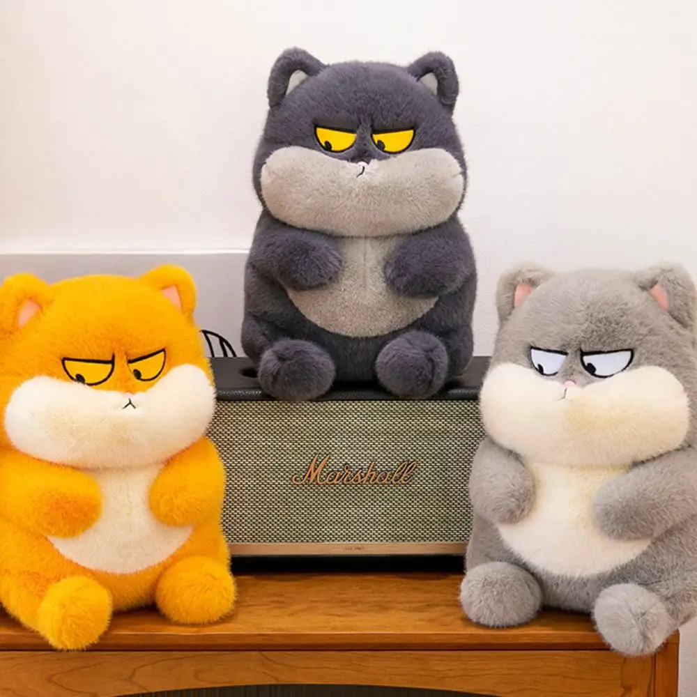 

PP Cotton Animals Cat Doll Fluffy Interactive Cat Stuffed Animal Doll Handmade Soft Kitty Stuffed Animals Toys Decoration Gifts