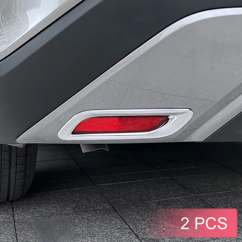 Chrome Rear Fog Light Cover Bumper Reflector Surrounds For Lexus RX 350 450 500 2023 2024 2025 2026