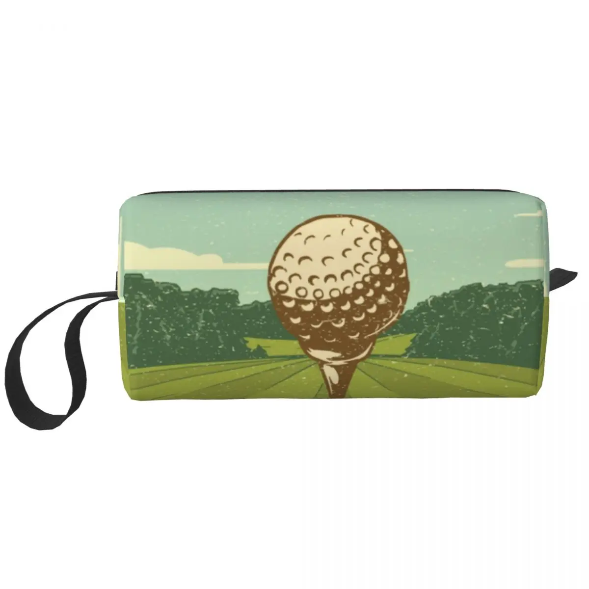 Travel Cute Golf Sport Toiletry Bag Kawaii Golfer Golfing Cosmetic Makeup Organizer Women Beauty Storage Dopp Kit Box