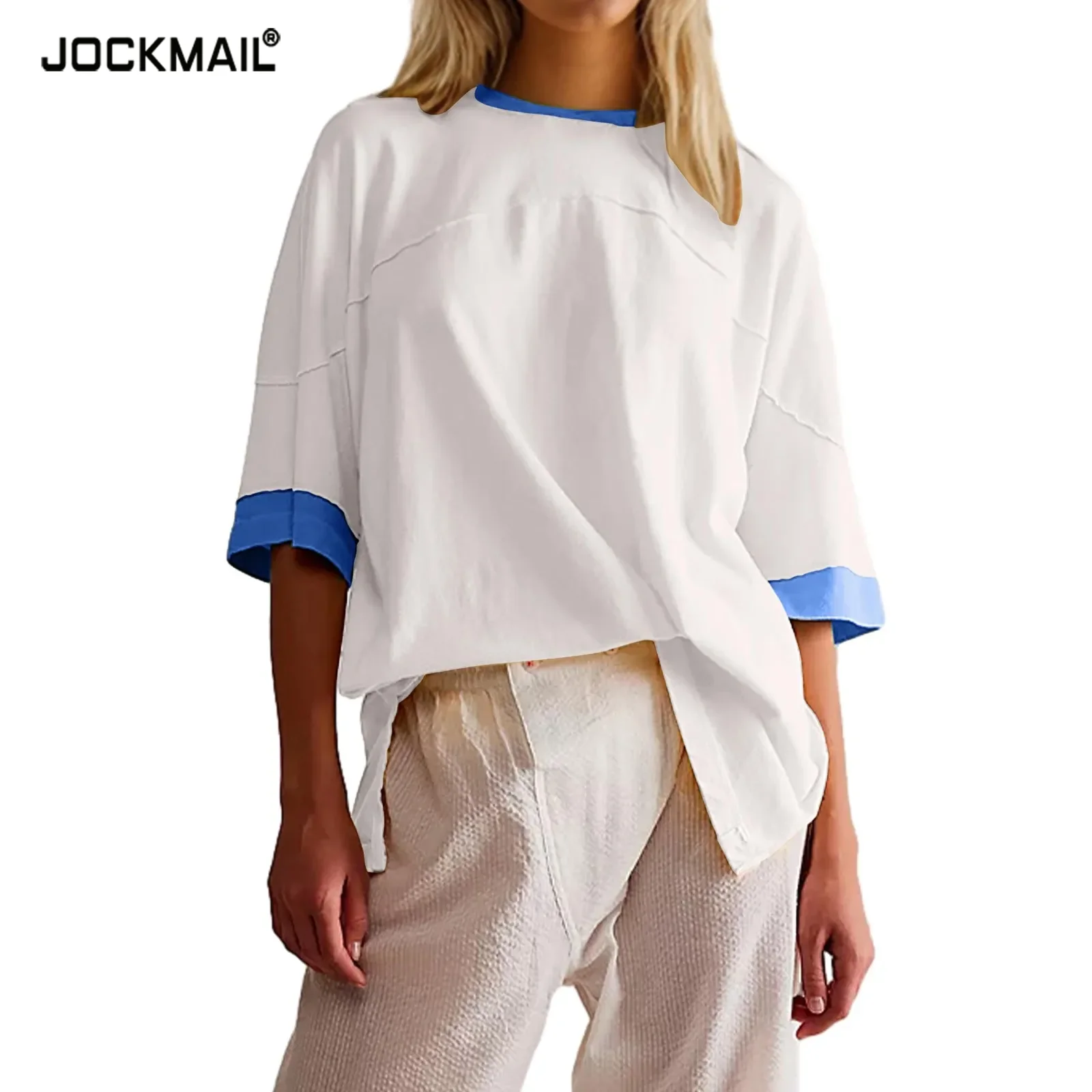 

Oversized T Shirts Summer Casual Solid Colors Oversized T-shirts Women Tees 2024 New Cusual Solid O Neck Female Casual Tops