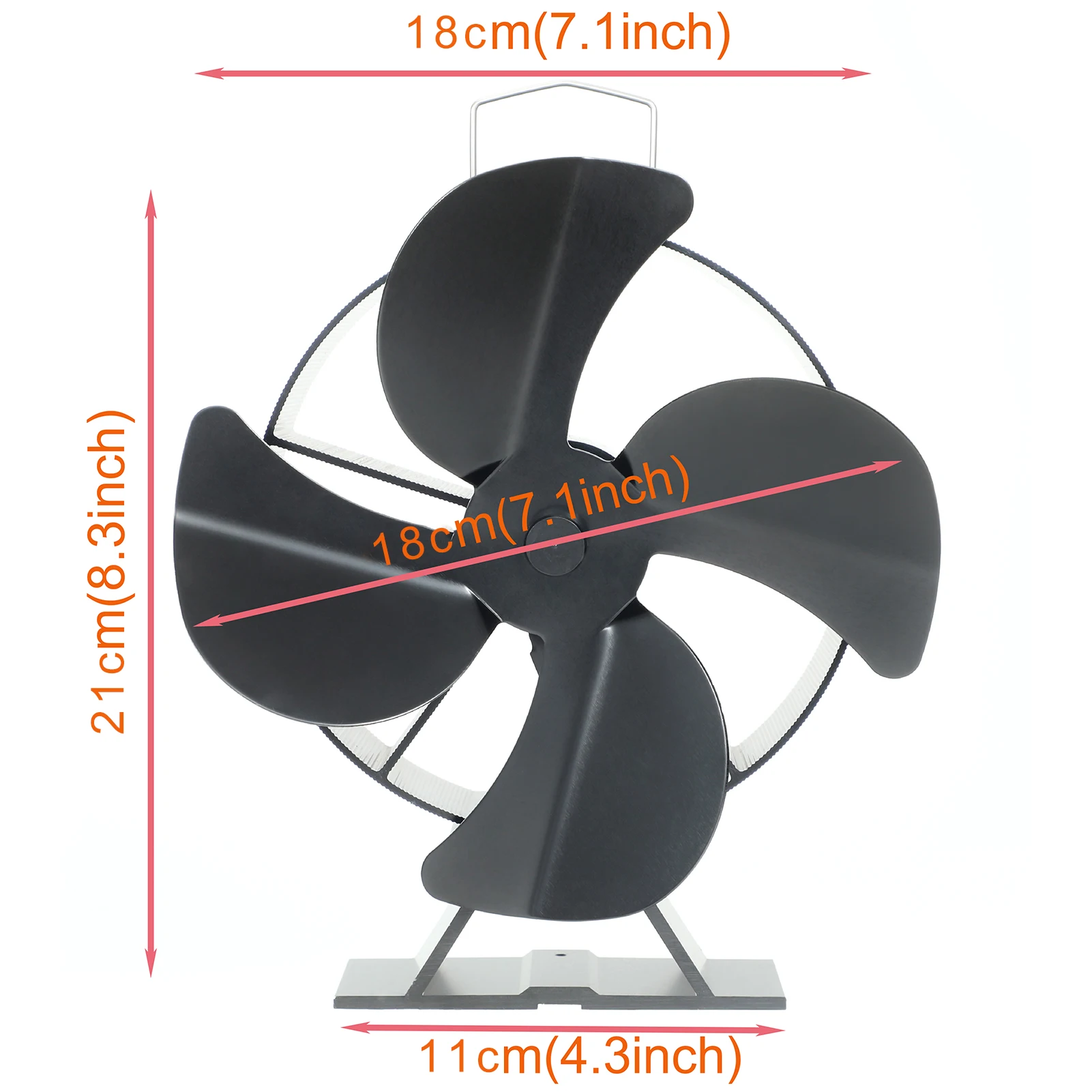 Calor alimentado fogão fã calor alimentado fogão ventiladores superiores fogo lugar ventiladores sem eletricidade necessária para pelota/madeira log queimador lareira