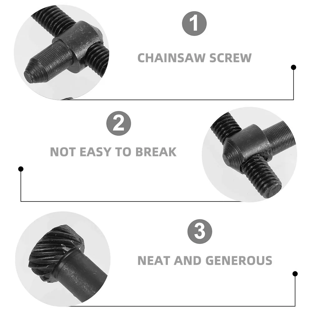 

1Set Metal Chain Saw Adjusting Screw Kit Oil Saw Chain Tensioner Replacement Part Sturdy Design Easy Install No Hand Injury