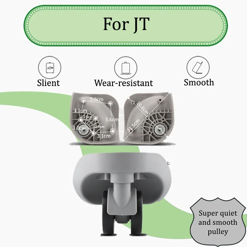 

For JL-093/094 Replacement Wobbly Wheels Durable Luggage Casters - Heavy Duty Smooth Rolling 5 Minute Easy Installation