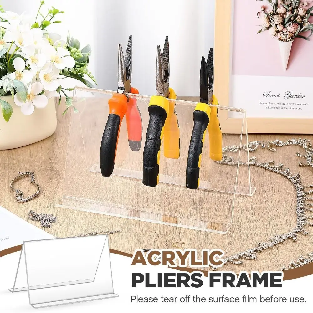 Practical Acrylic Dental Plier Shelf Tool Holder Tool Plier Rack Orthodontic Forceps Placing Rack Transprent Pliers Stand