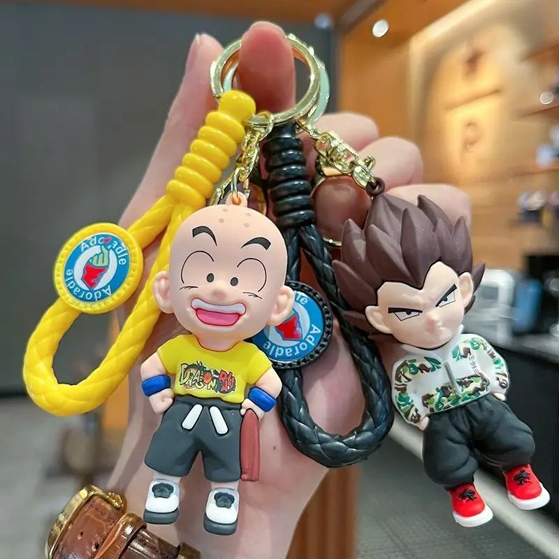 Dragon Ball Schlüsselanhänger Son Goku und Kuririn Cartoon Niedlich Modisch Personalisiert Einfach Tragbar Paar Schüler Taschenanhänger Geschenk – Detail 5