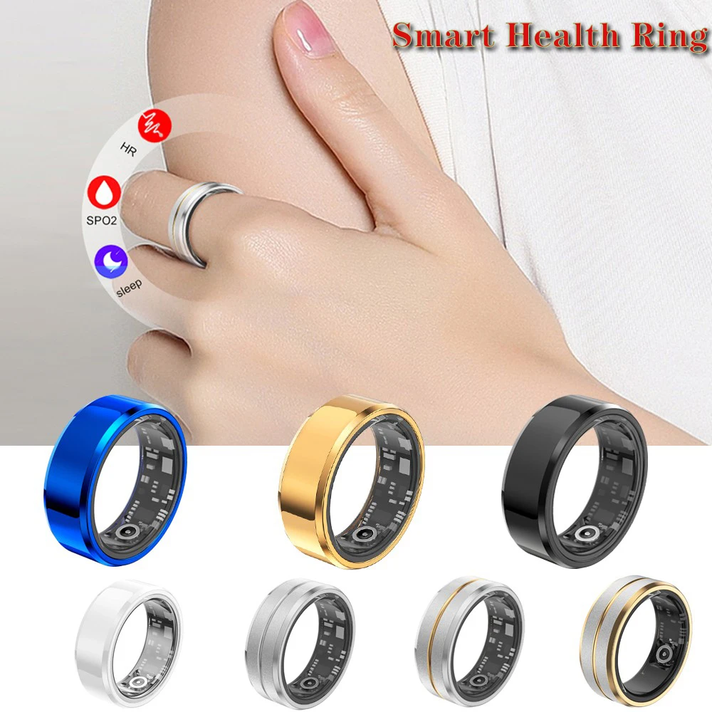 

НОВОЕ умное кольцо военного класса, умные кольца из титановой стали для женщин и мужчин, мониторинг здоровья, IP68 и 5 АТМ, водонепроницаемый мультиспортивный режим