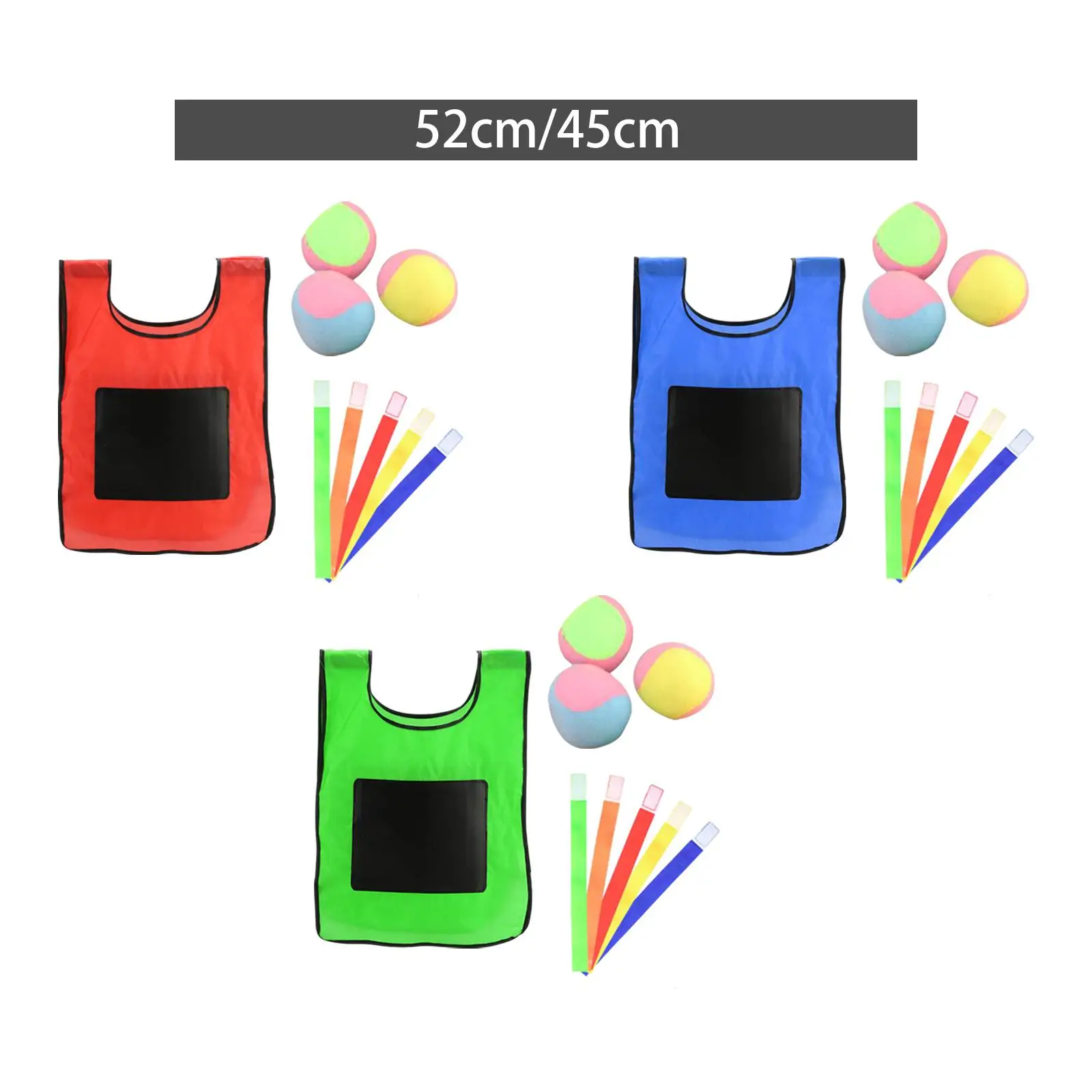 Juego de Dodgeball 3 juguetes de pelota pegajosa chaleco de pelota pegajosa juego de pelota de Dodgeball juego de lanzamiento interactivo para actividades juego playa exterior