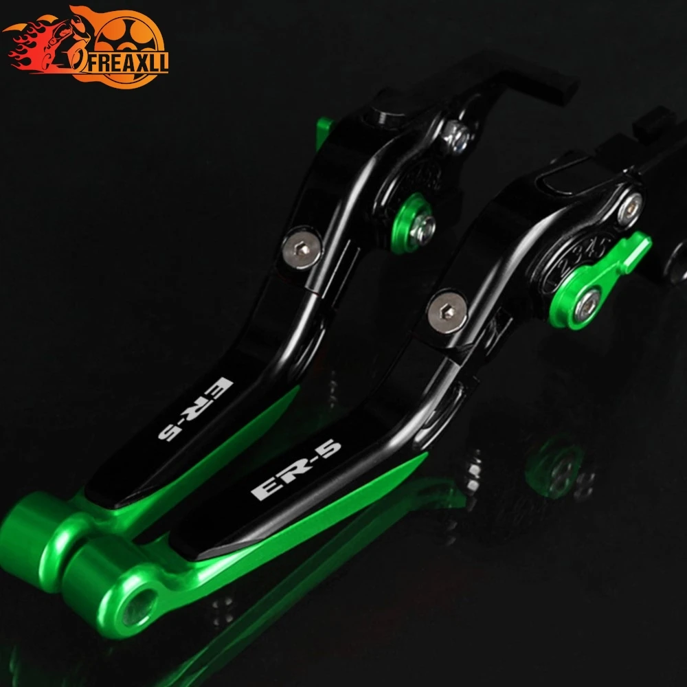 

For KAWASAKI ER 5 ER-5 er5 2004 2005 Clutch Lever Brake Lever Set Foldable Adjustable Motorcycle Accessories Parts 2004-2005