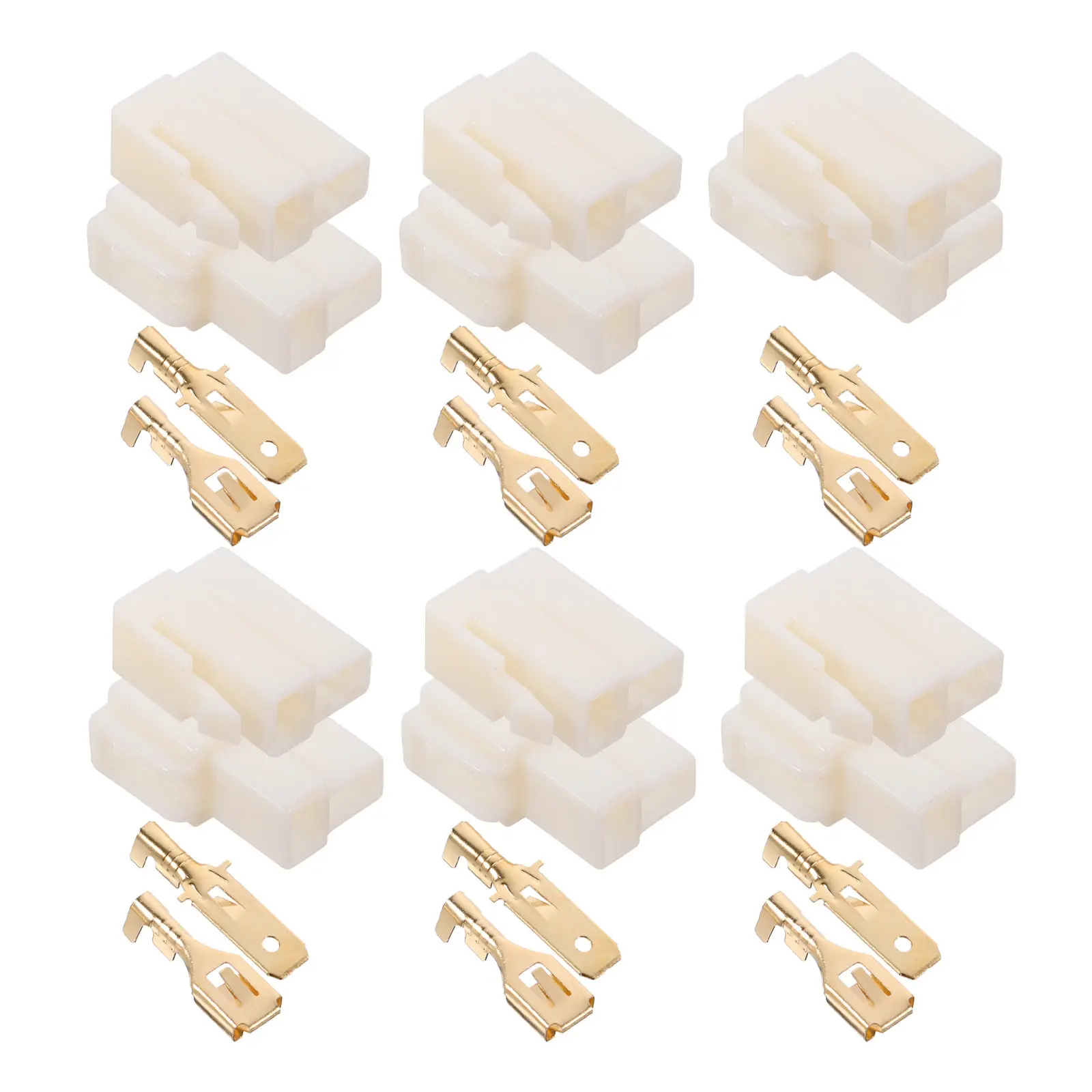 

10Sets Automotive Electrical Wire Terminals High Conductivity Wire Connector Kit Easy Install Multi Functional Car Wiring