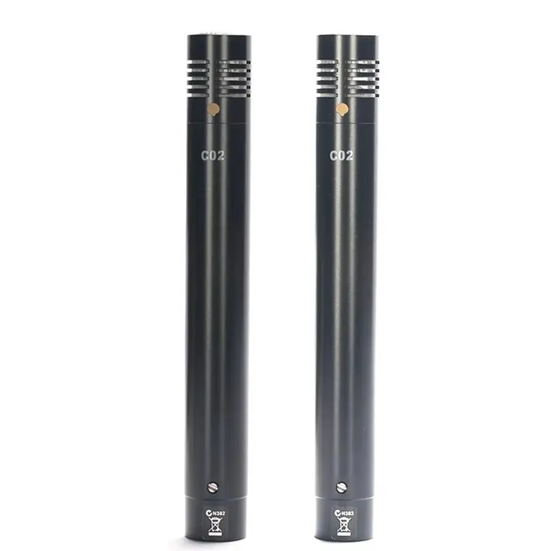 

Микрофон конденсаторный C02 One Pair Pencil с малой диафрагмой, на подвесной подвеске, с клипсой, для записи фортепиано и инструментов