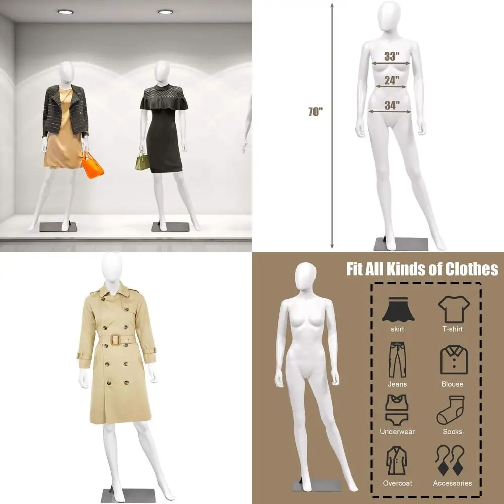 

Регулируемый женский манекен для модных показов, розничной торговли, косплея и сезонных выставок