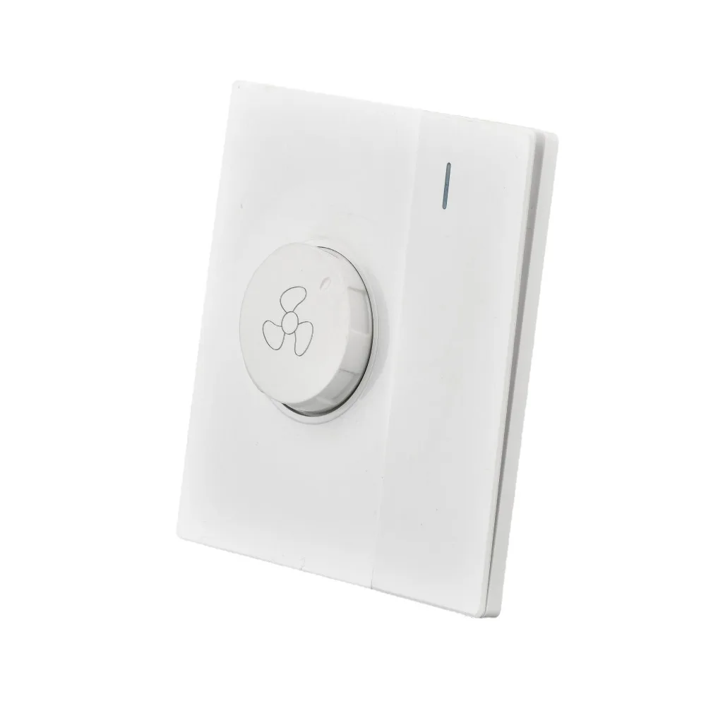 Concealed Installation Fan Switch 110-240V Overload Protection Intelligent Fan Speed Regulation High-power 60mm Hole Spacing
