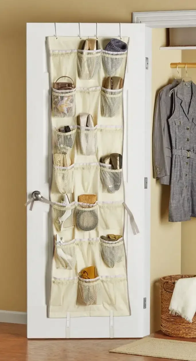 42 ポケット オーバーザドア ハンギング オーガナイザー キャンバス