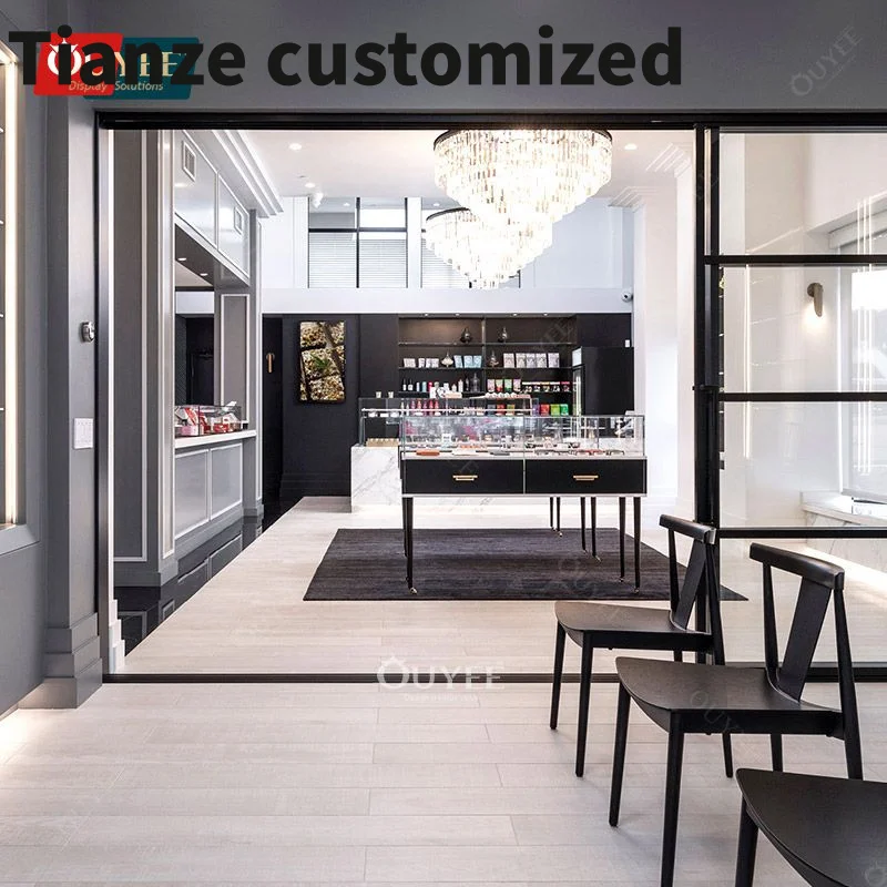 

Customized-New Decoration Retail Display Stand And Cabinets Glass Display Showcase Cabinet Dispensary Shelves Smoke Shop Retail