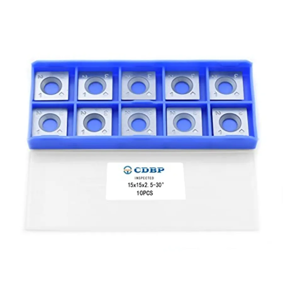 

15mm Square Straight Carbide Inserts for Woodturning 15×15×2.5mm Replacement Cutter Knives for Woodworking Fits Spiral Helical