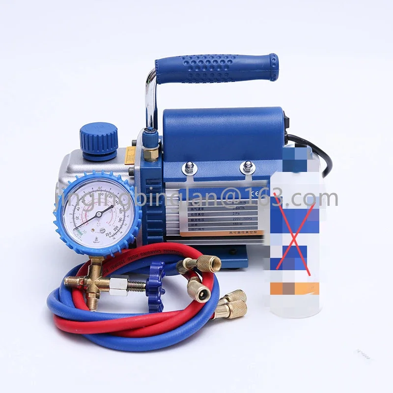 220V FY-1H-N Miniature Vacuum Pump Aluminum Alloy Refrigeration Experiment Air Conditioner Air Tool Oil Drain Valve Vacuum Pump