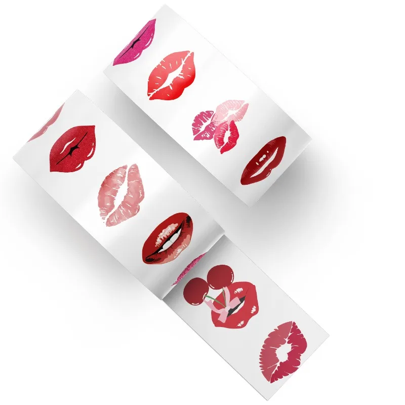 500 Uds dibujos animados labios personalizados creativo garabatos pegatinas decorativas México