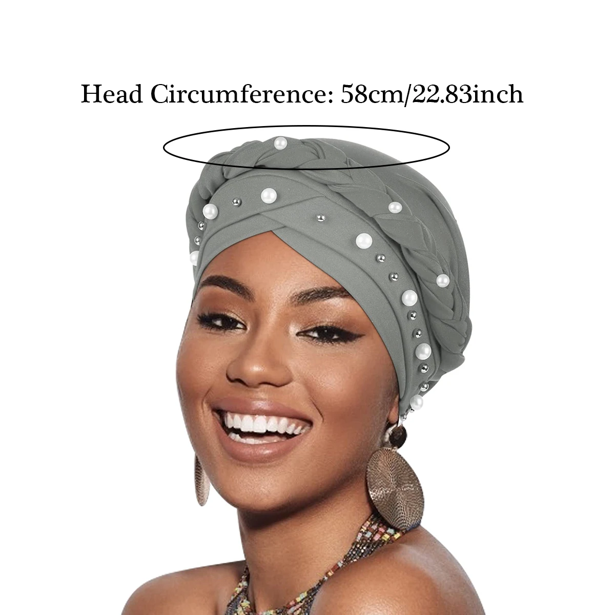 2024 nuovo cappello turbante Hijab ritorto Pre-legato per le donne sciarpa testa africana Beanie cancro chemio copricapo Cap Head Wraps Women