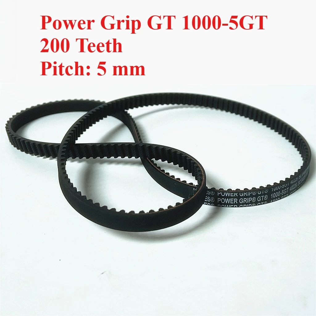 Power Grip GT 1000-5GT 200 Zähne Teilung: 5 mm Zahnriemen Roboter 3D-Drucker Graviermaschine Zentrifuge Neopren-Antriebsriemen – Detail 2