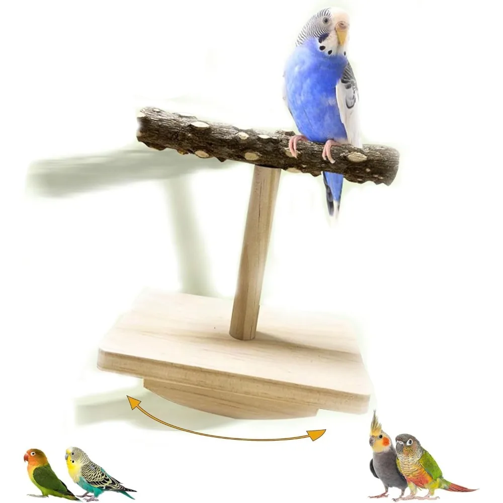 

Деревянная подставка для птичьего окуня, игрушка-головоломка для попугаев/кореллов, небольшой размер.