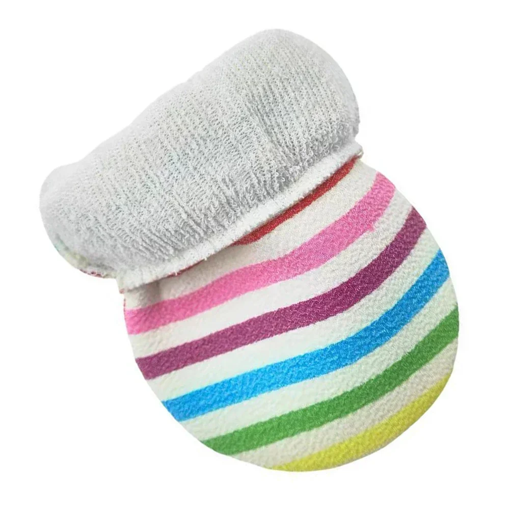 1Pcs Exfoliating Shower Gloves Rainbow Bath Towels 21.5*13.5cm Cloth For Bathroom SPA Skin Cleaning Supplies Household Tools