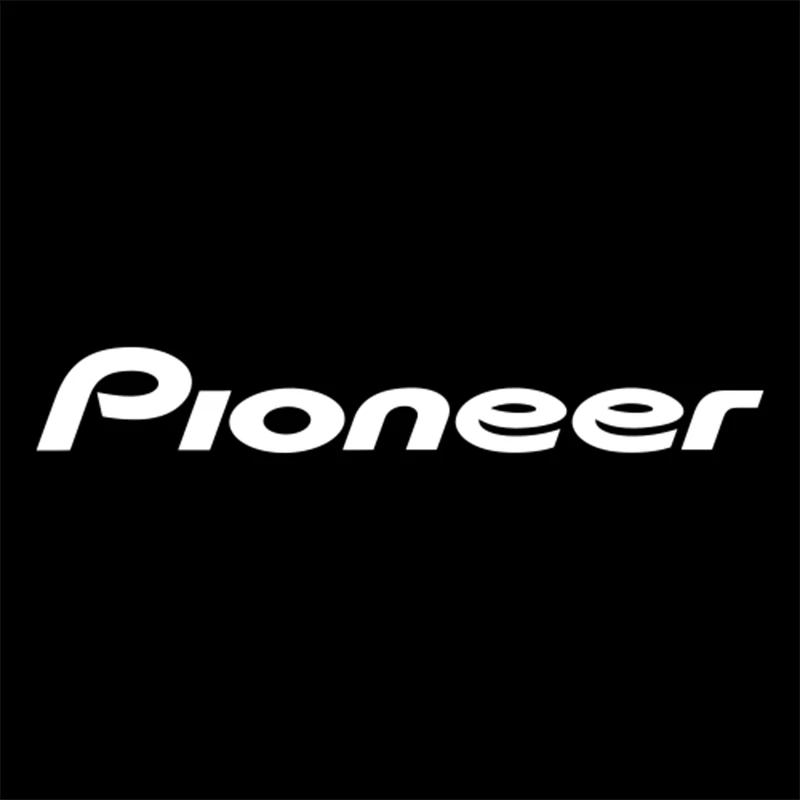 Pioneer Word Decal Vinyl Car Stickers Accessories Black White