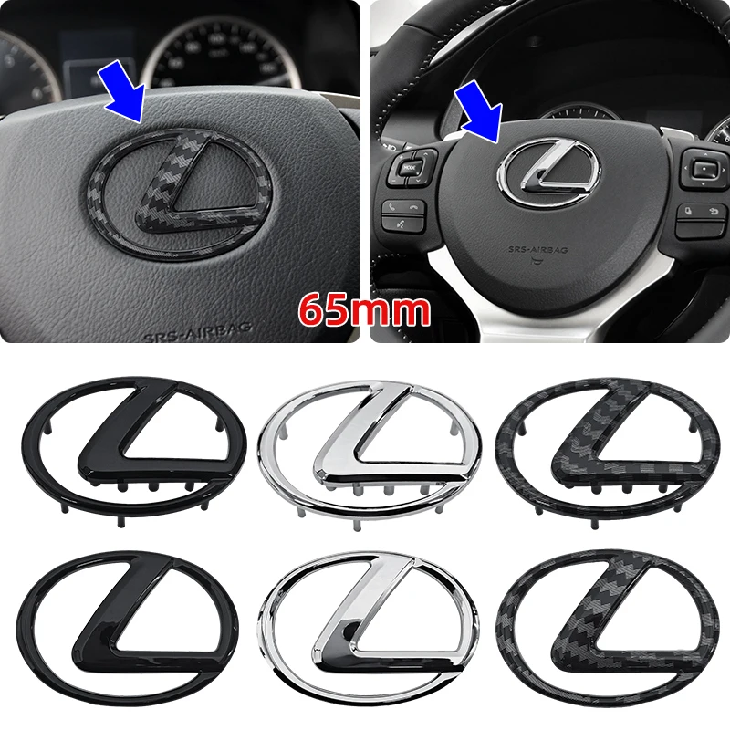 

Car Sticker ABS Steering Wheel Center Emblem Sticker For Lexus RX NX ES IS GX LX UX CT GS F Sport RX300 RX350 GX460 Etc Logo Bad