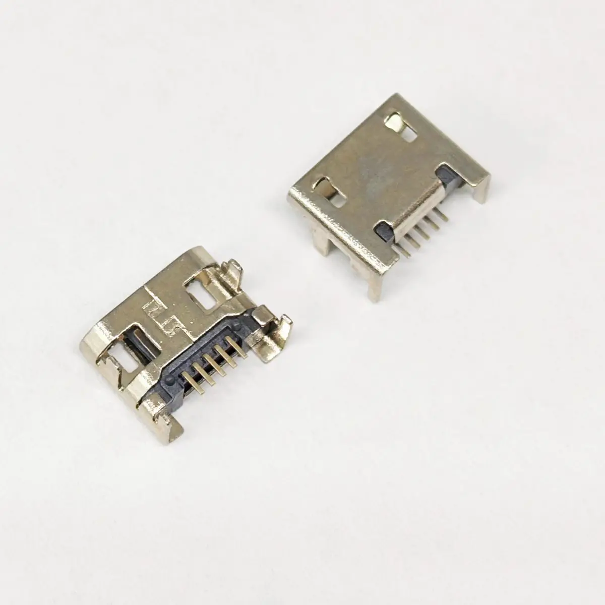 100 قطعة 5pin USB مقبس توصيل أربعة أرجل شقة الفم 5P إدراج لوحة مقعد شاحن شحن ميناء جاك