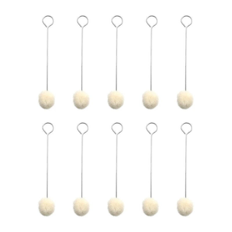 10pcs Leather Wool Balls Painting Brush Assisted Dyeing Leather Dauber Tool Leather Dyeing Brush Sponge Paint Brush Dropship