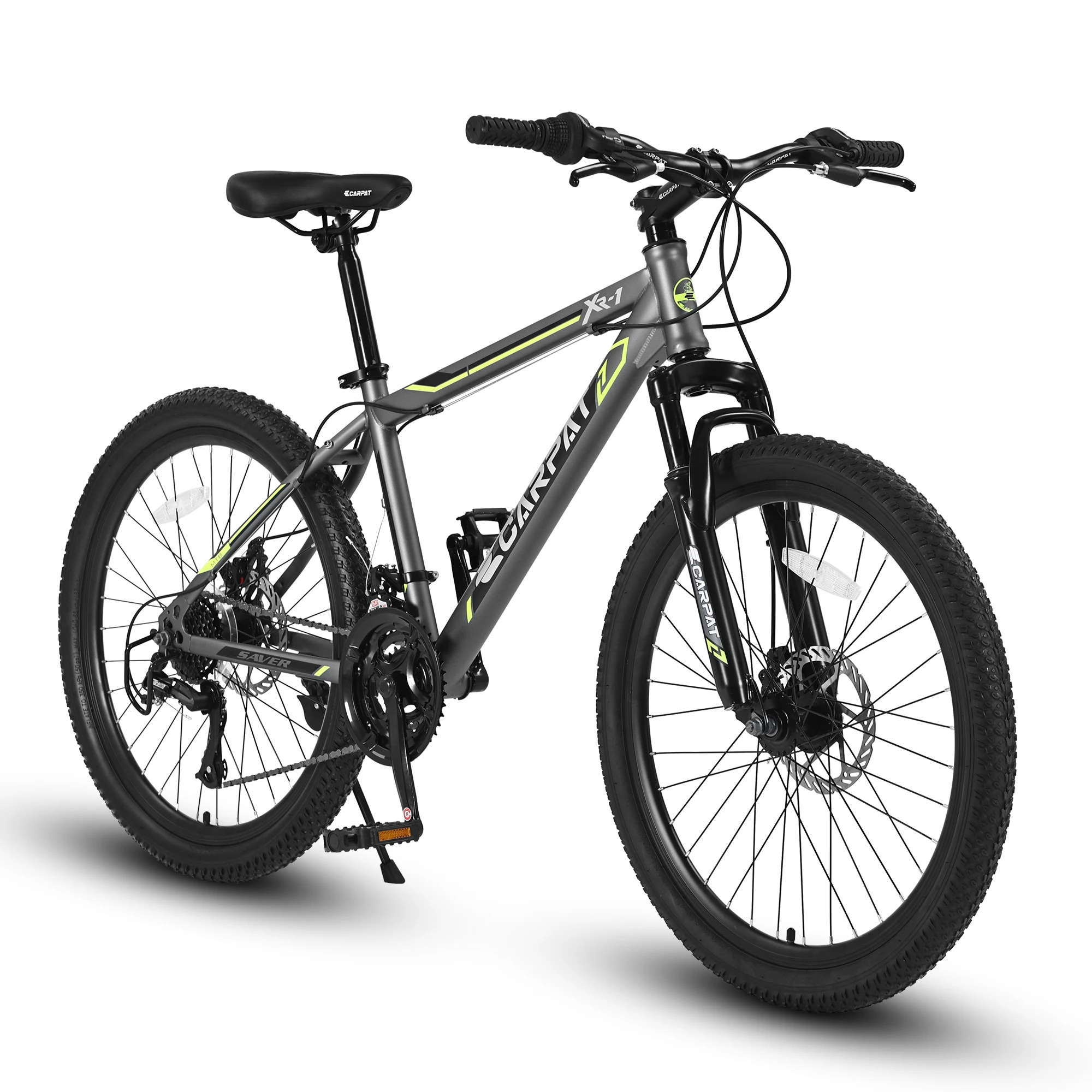 

Kids Bike with Mountain Bicycle Boys Girls Youth Bicycle Adjustable Seat Outdoor Riding Birthday Gift Safe Play Easy Setup