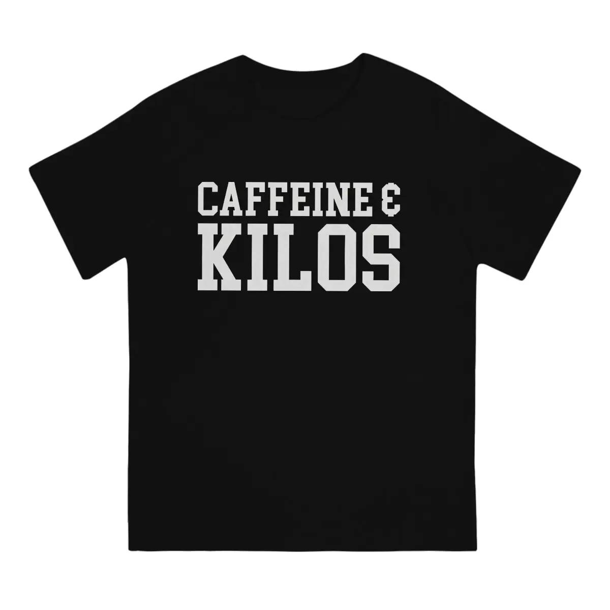 Caffeine & Kilos T Shirt for Men Pure Cotton Funny T-Shirt O Neck Crossfit Tee Shirt Short Sleeve Tops Gift Idea