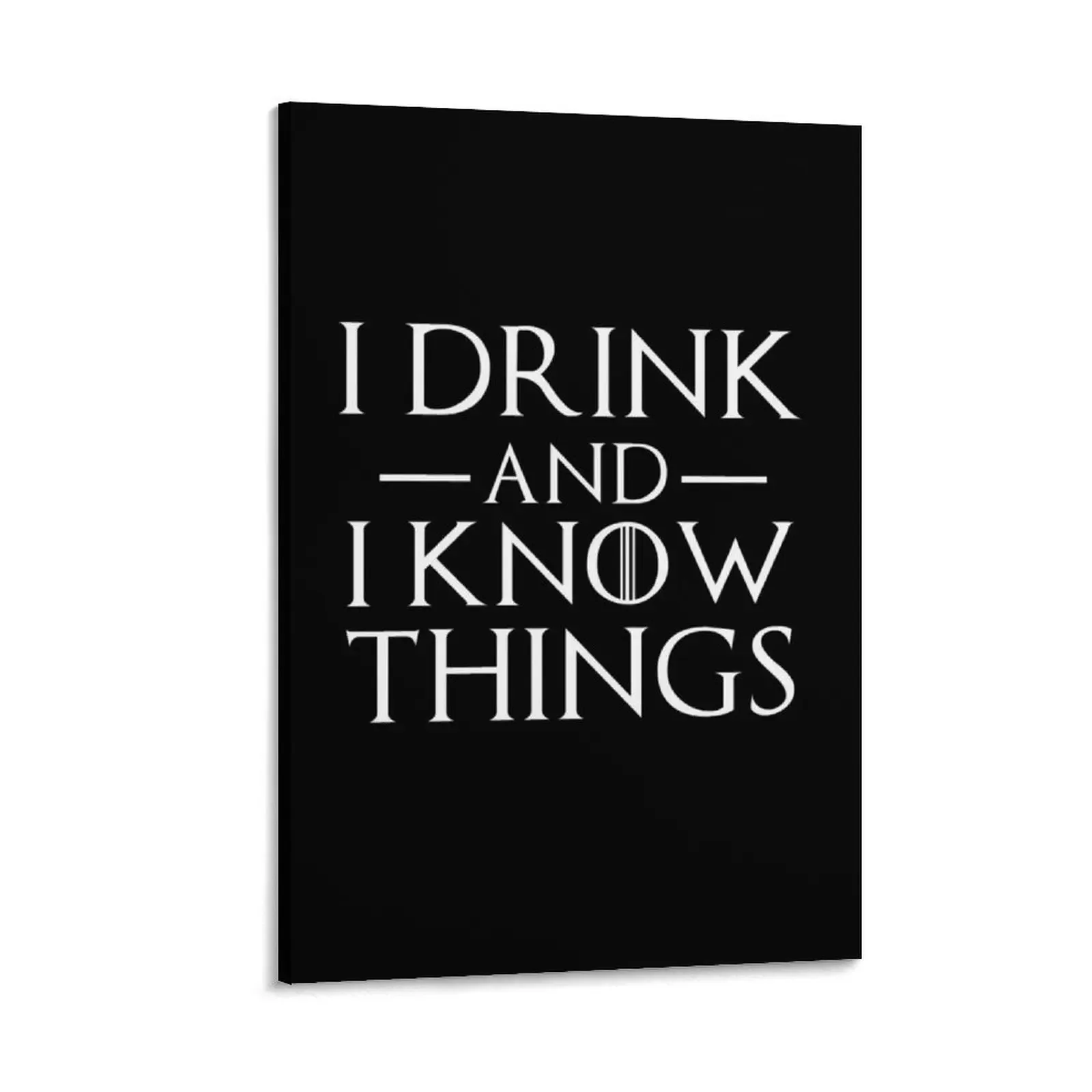 

I drink and I know Things Canvas Painting Paintings decoration aesthetic decorative pictures for living room