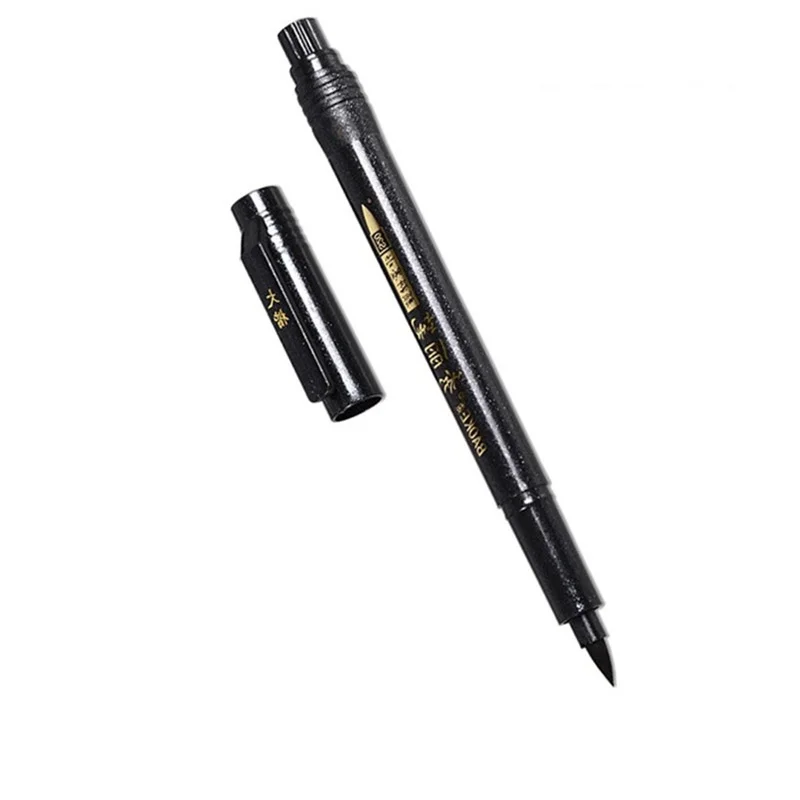 Black Ink Big Nib Writing Brush Artist Drawing Signature Calligraphy Pen School Office Supply Stationery Student Painting Tool