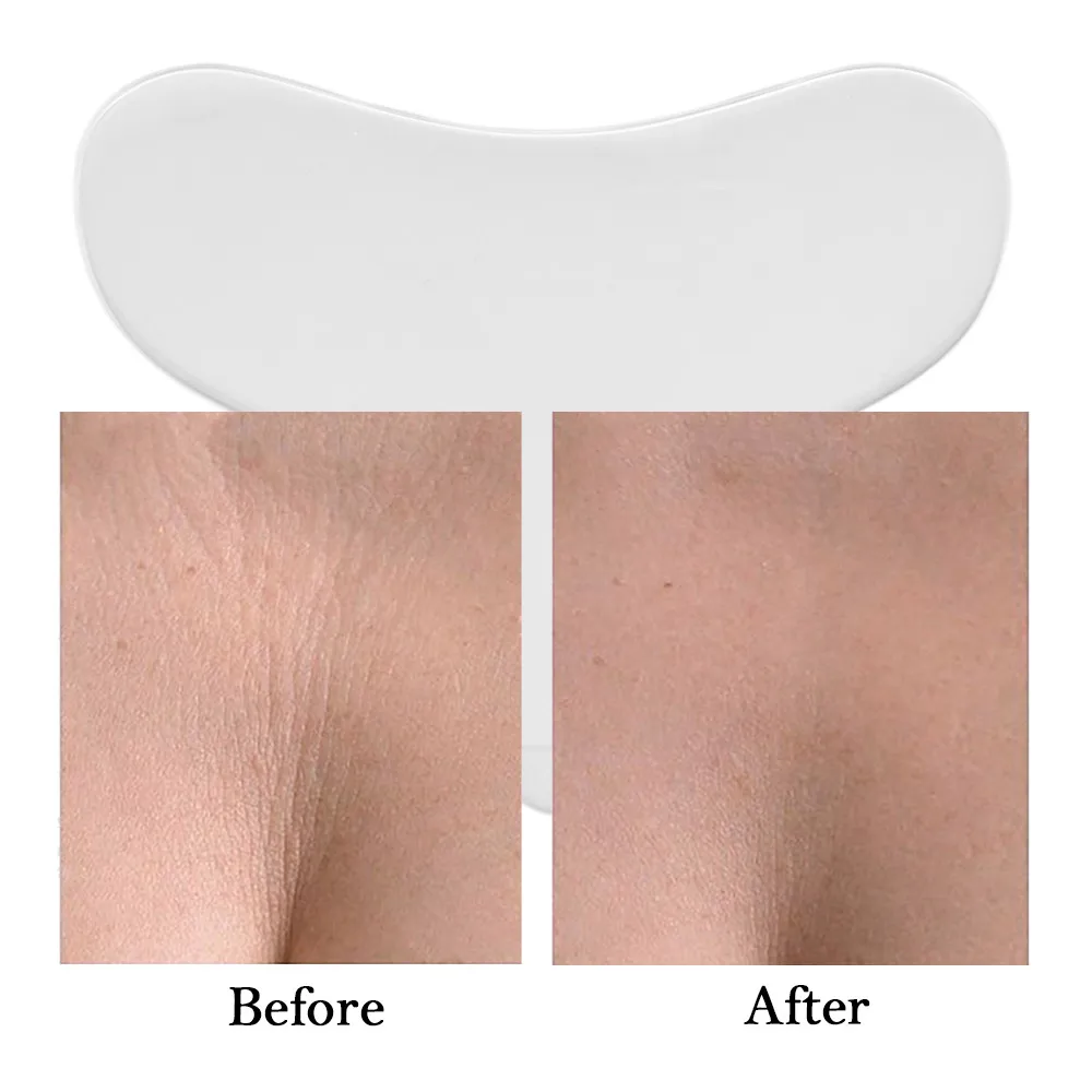 Reusable Women Anti Wrinkle Chest Pad Silicon Transparent Anti aging Wrinkles Removal Pad Breast Lifting Chest Patch Flesh