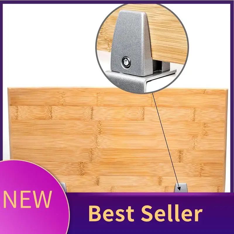 

ABLU-Aluminum Adjustable Sneeze Guard Support Clip No Punch Partition Clip For 1/8 To 1 Inch Panels Suitable For Acrylic