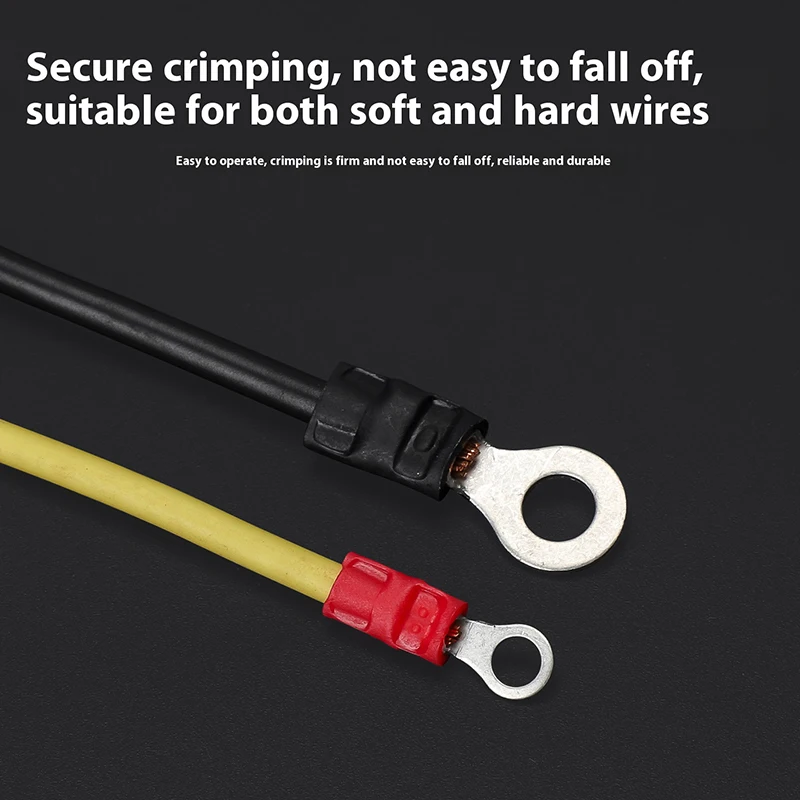 RV1.25/2/3.5/5.5 معزول حلقة العروات العقص محطات النحاس القصدير تصفيح سلك موصل رشاقته O على شكل كابل مشترك كابل العروة