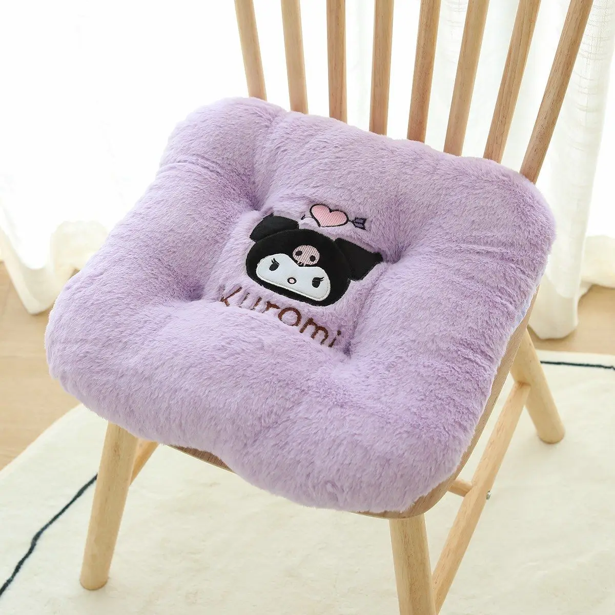 Girly cute Cinnamoroll Kuromi My melody stool creative cushion Kawaii Sanrio autumn and winter warm student classroom cushion