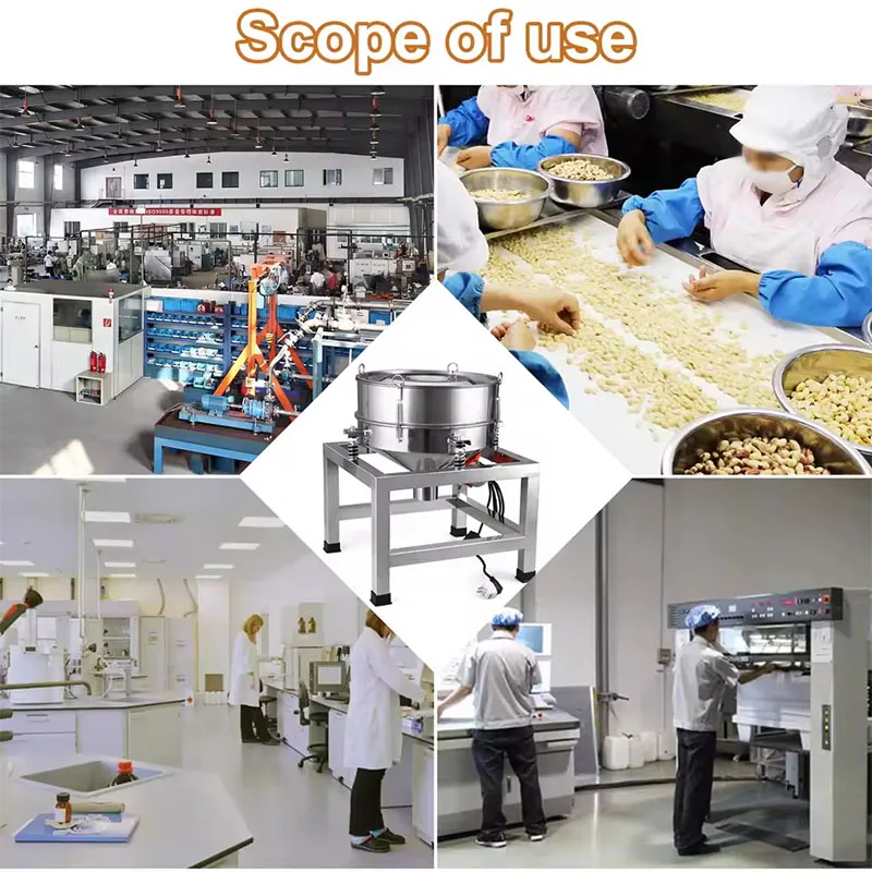 50cm Vibrating Sieve Machine Electric Vibration Screen Powder Machine Electrostatic Spraying Screening Machine