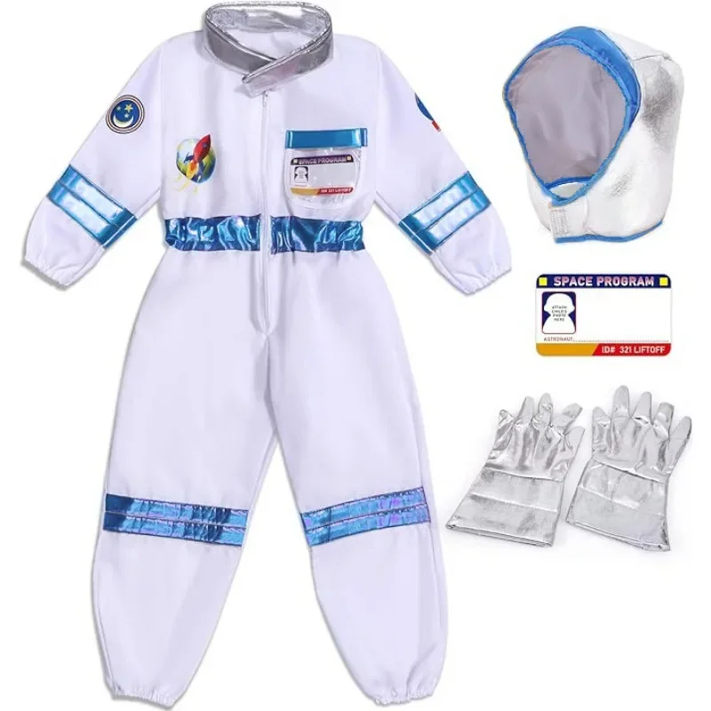 

Children's Space Suit Pink Astronaut Cosplay Cos Party Suit Gloves 2025 New Halloween Performance Costumes Anime Cosplay