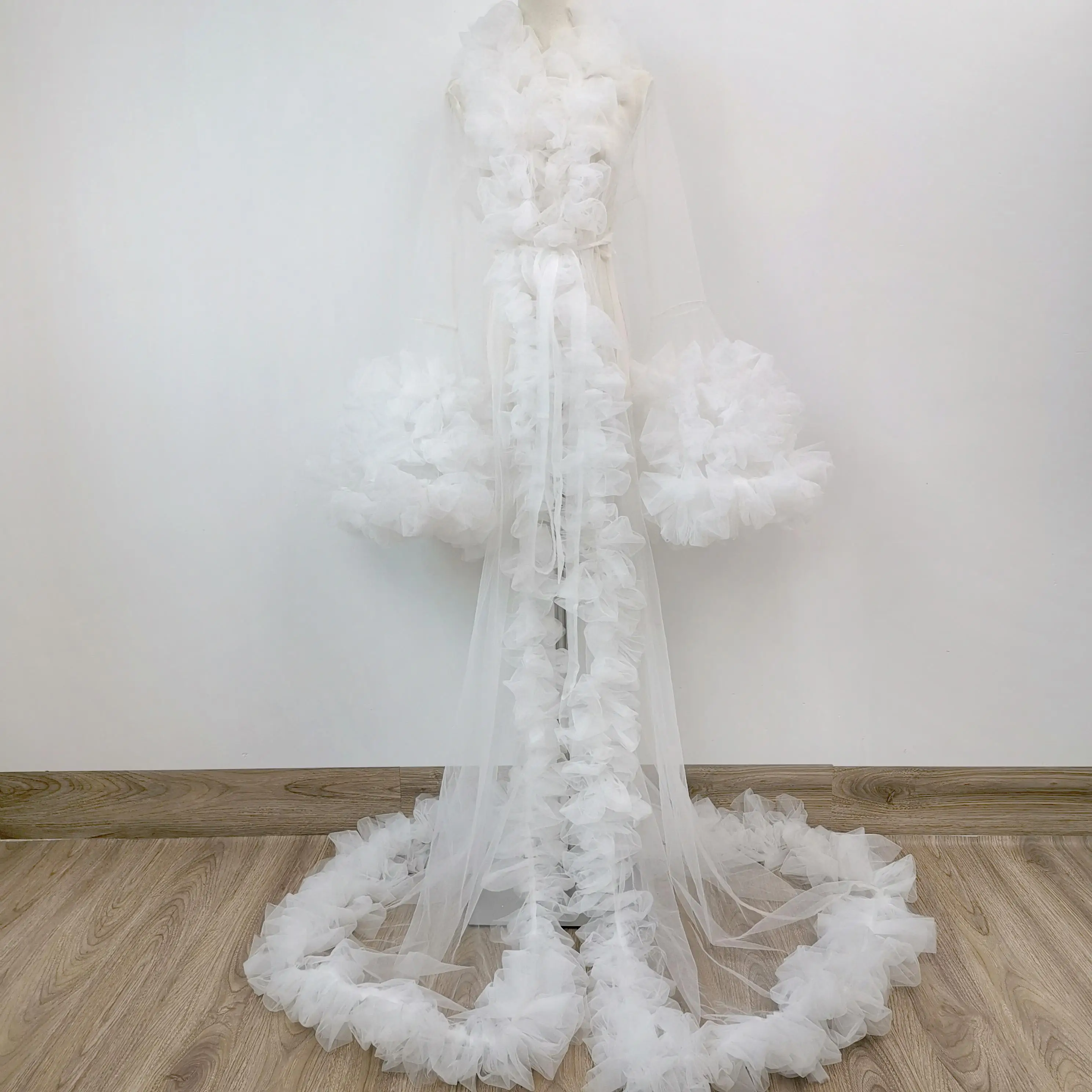 Don&Judy Tulle Dresses New for Pregnant Woman Lace Dress Photography Clothes Maternity Split Skirt Photoshoot Props