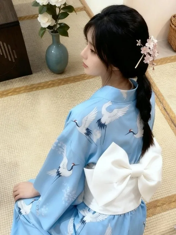 

Традиционный японский халат-кимоно для фотосессий, костюм для девочек, этническая одежда, полиэстер, эксклюзивно онлайн