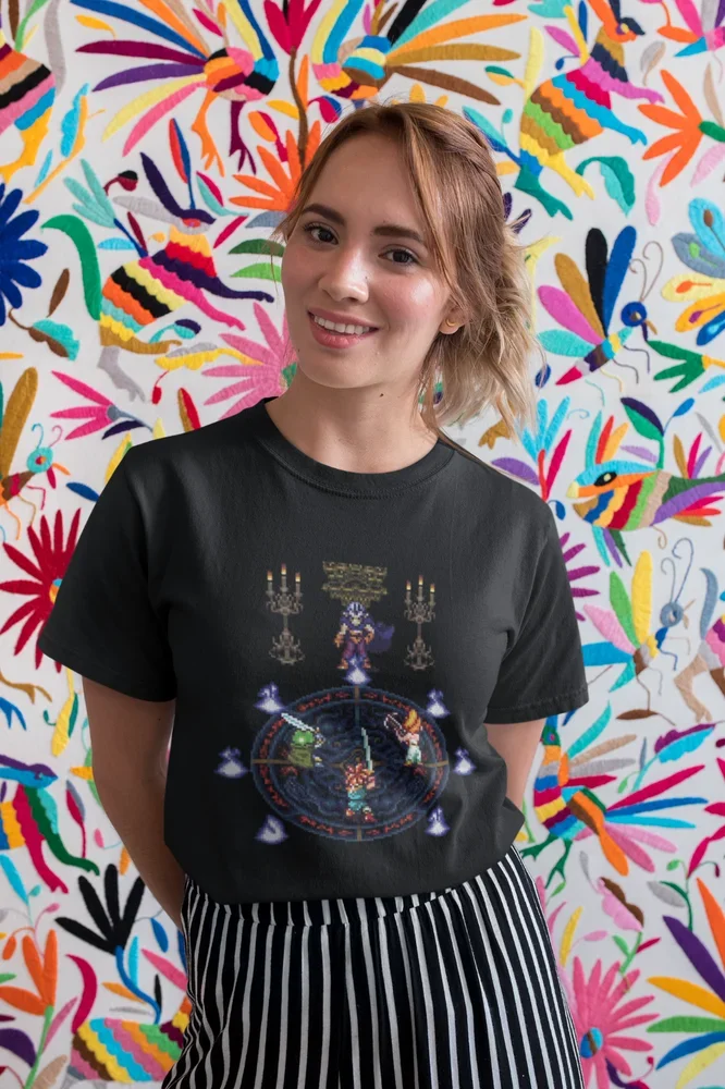 Chrono Trigger Magus Battle Premium Unisex T-shirt | Gifts for JRPG Gamers image 6
